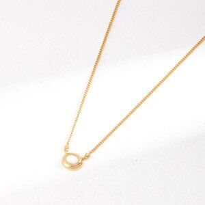 ✨ Artisan Original Design Minimalist Mother of Pearl Oval Pendant Necklace | S92
